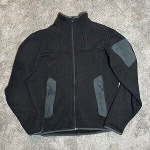 Arcteryx Covert Fleece Full Zip Womens Medium Black Polartec Gorpcore